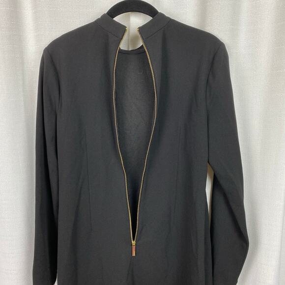 Calvin Klein Black Long Sleeve Shift Mini Dress Sz.6 NWT - Picture 13 of 16